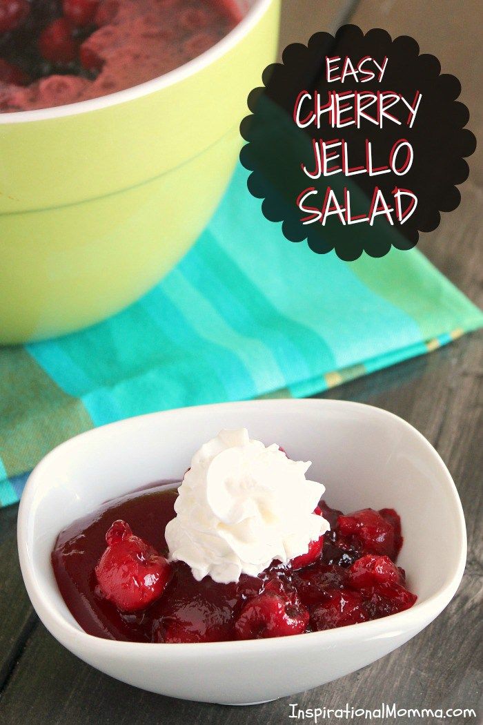 Easy Cherry Jell-O Salad
