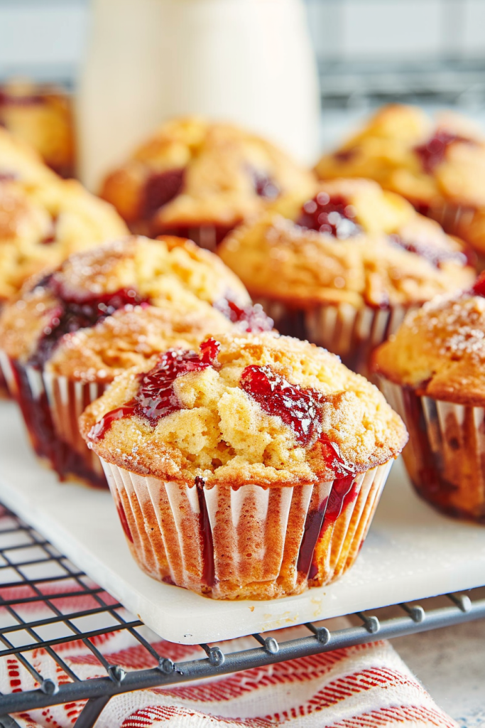 Homemade Jelly Muffins